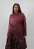 Boxy Long Sleeve Top in Red Amethyst