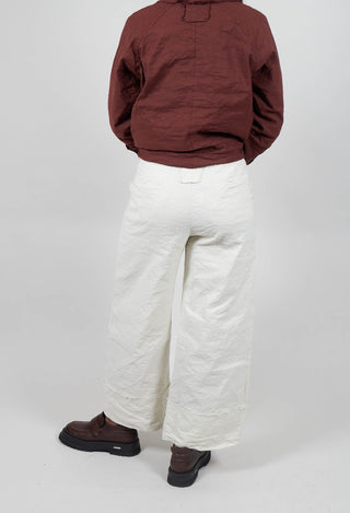 Wide Leg Trousers in Chalk