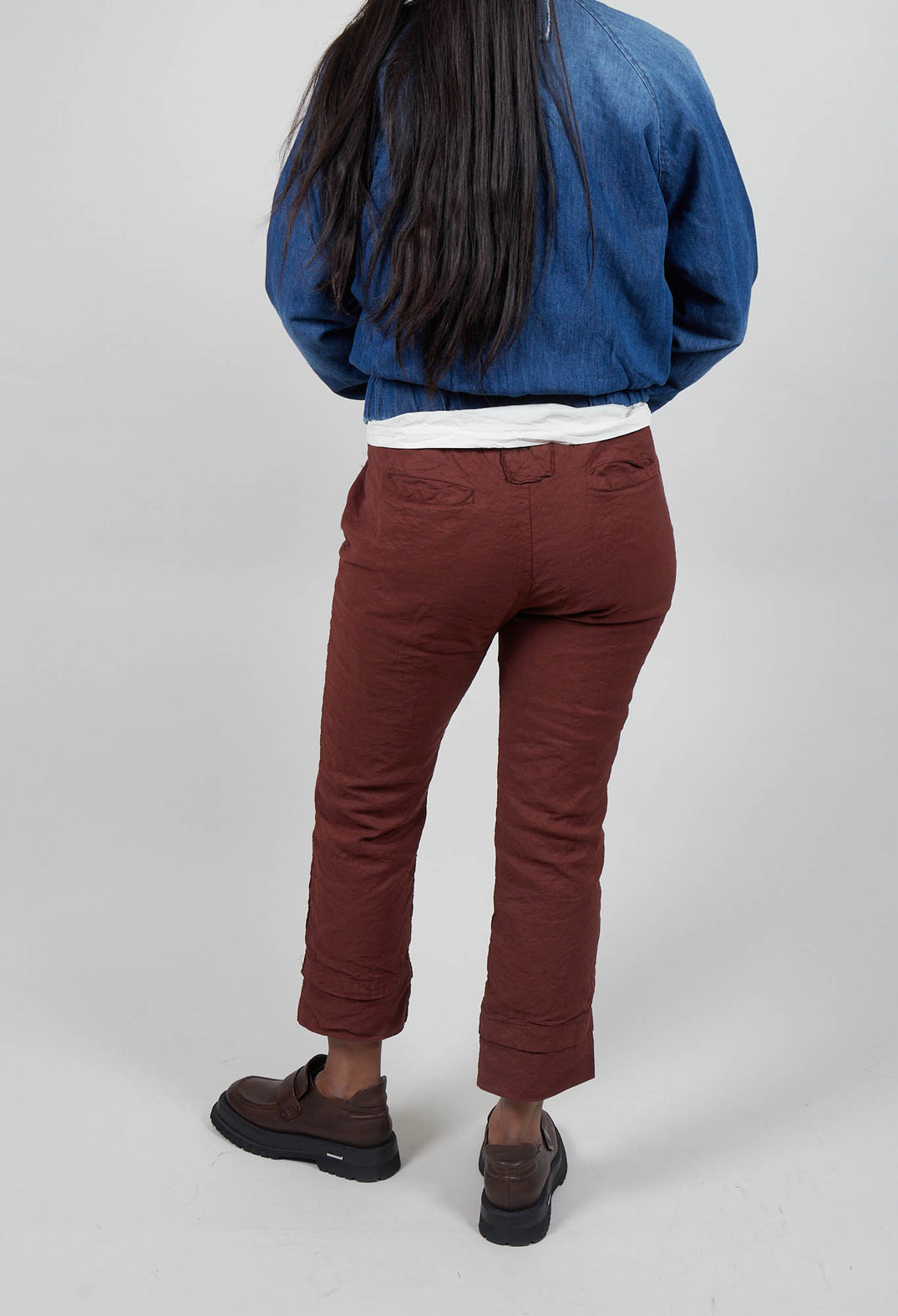 Slim Leg Trousers in Amarena