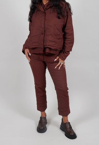 Slim Leg Trousers in Amarena