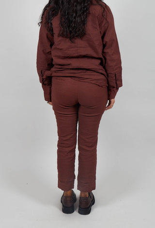 Slim Leg Trousers in Amarena