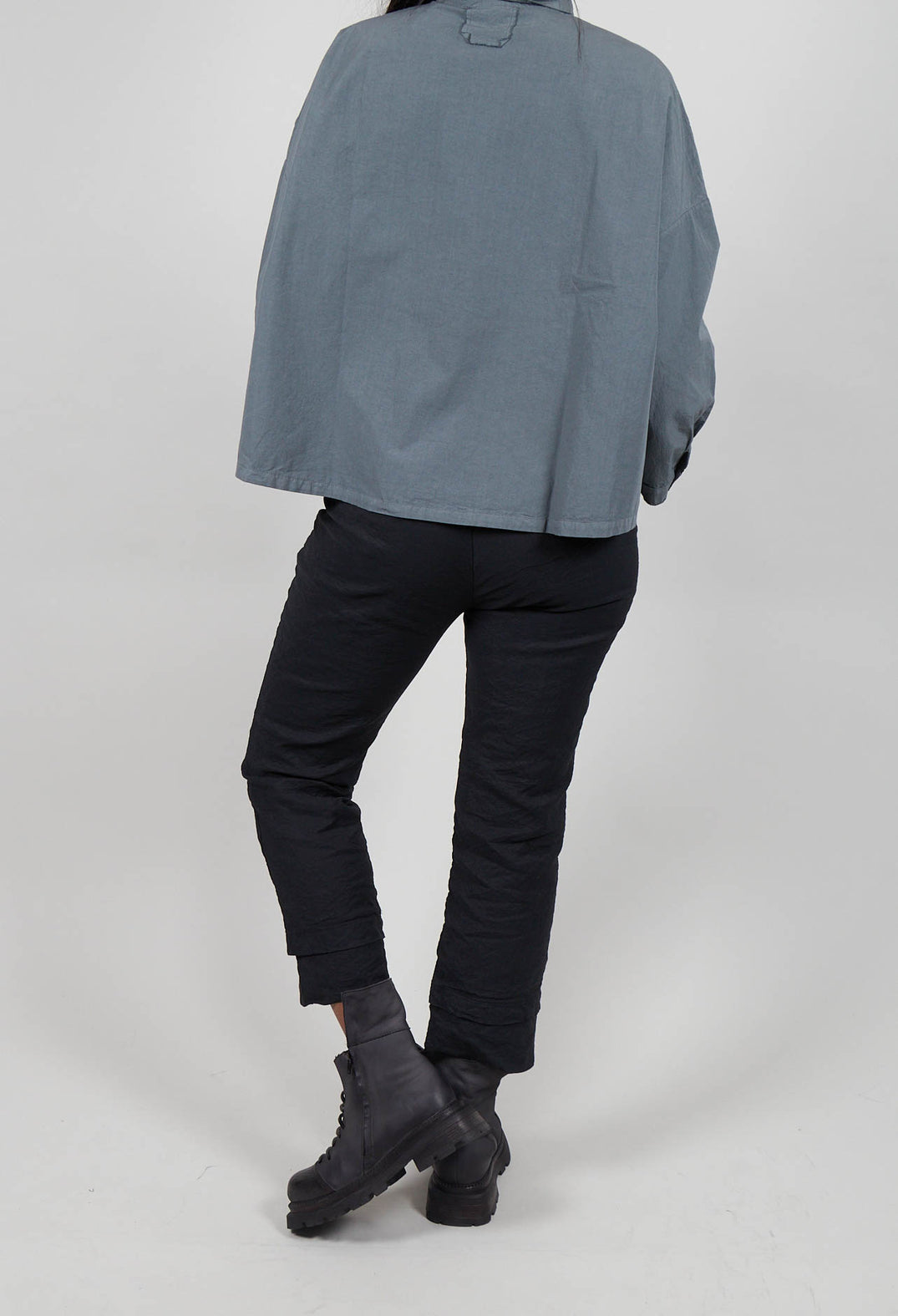 Slim Leg Trousers in Black