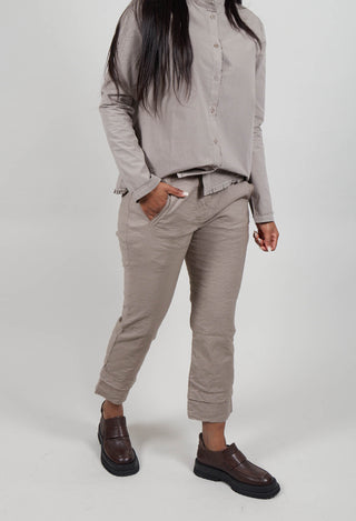 Slim Leg Trousers in Tortora