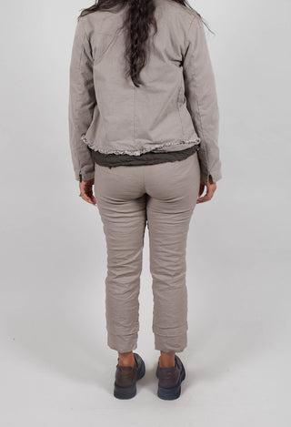 Slim Leg Trousers in Tortora