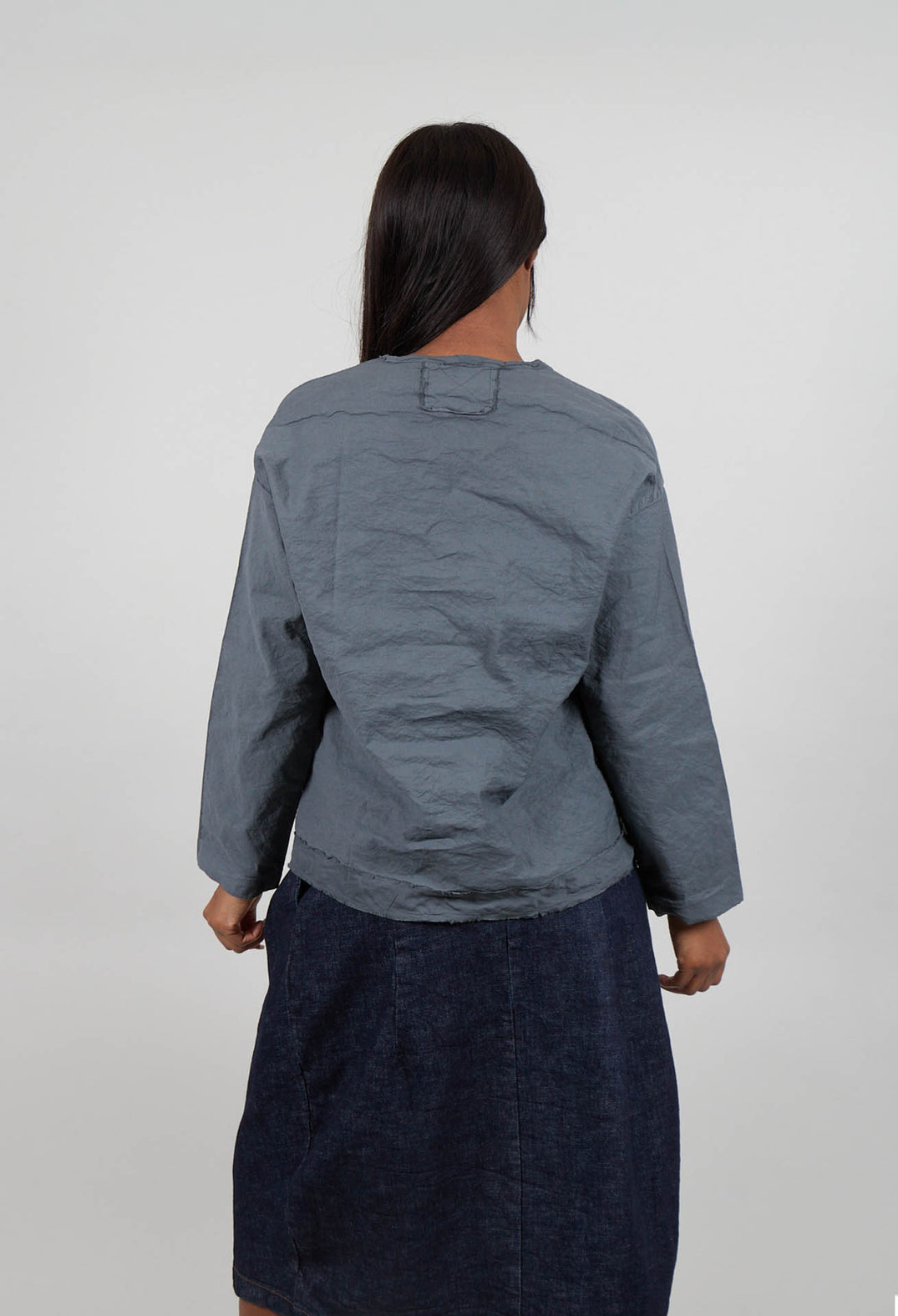 Long Sleeve Top in Asfalto