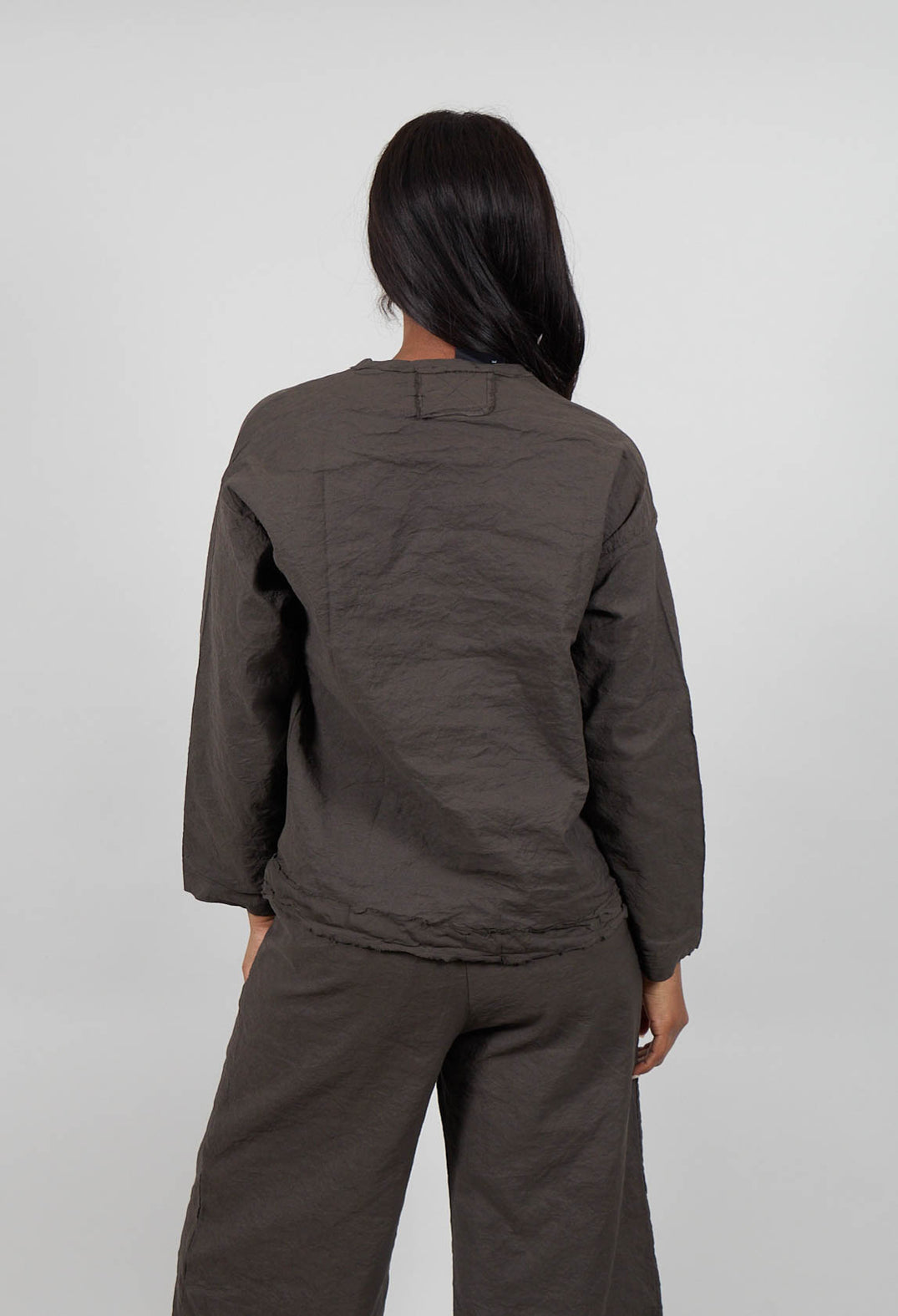 Long Sleeve Top in Visone