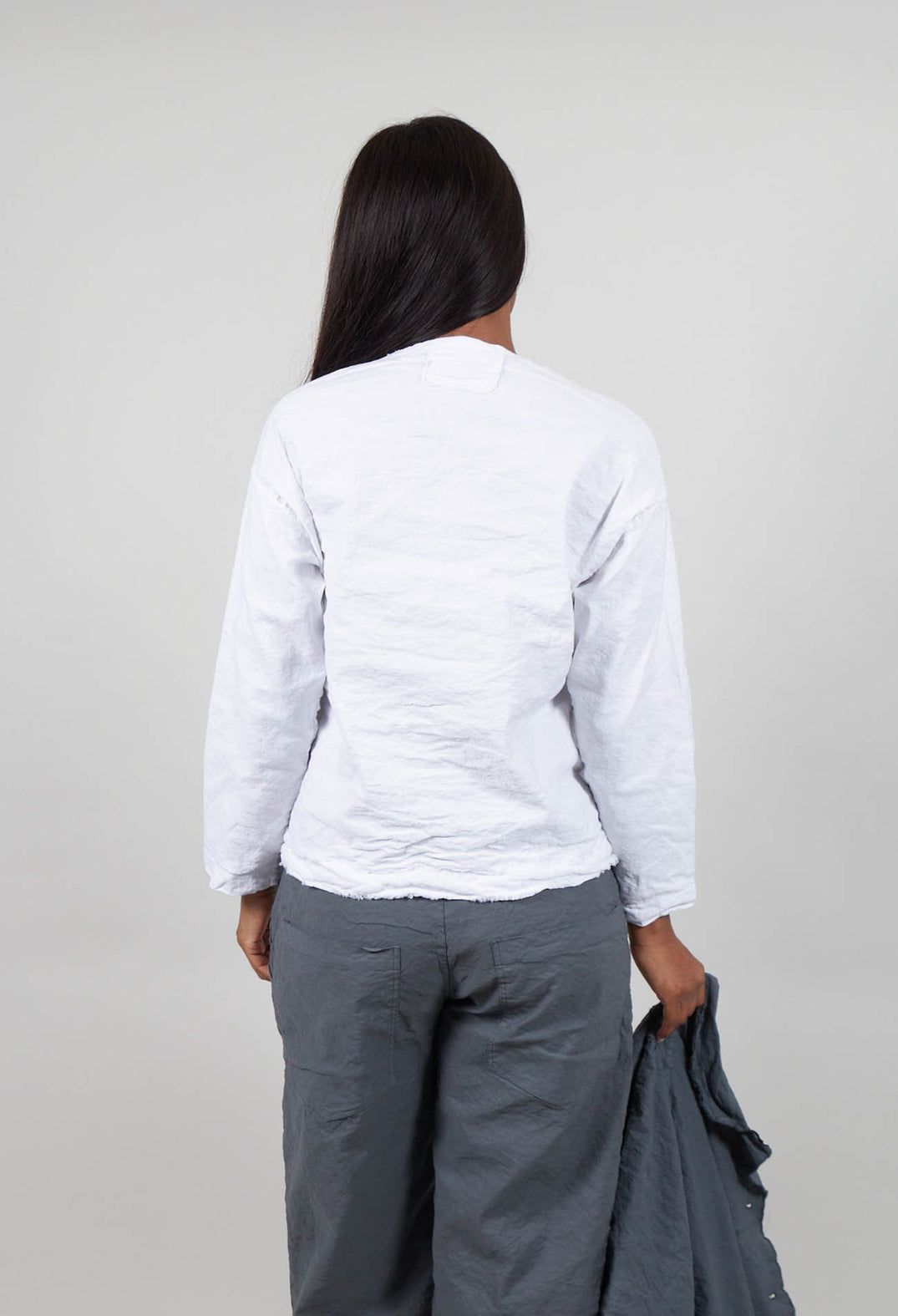 Long Sleeve Top in White