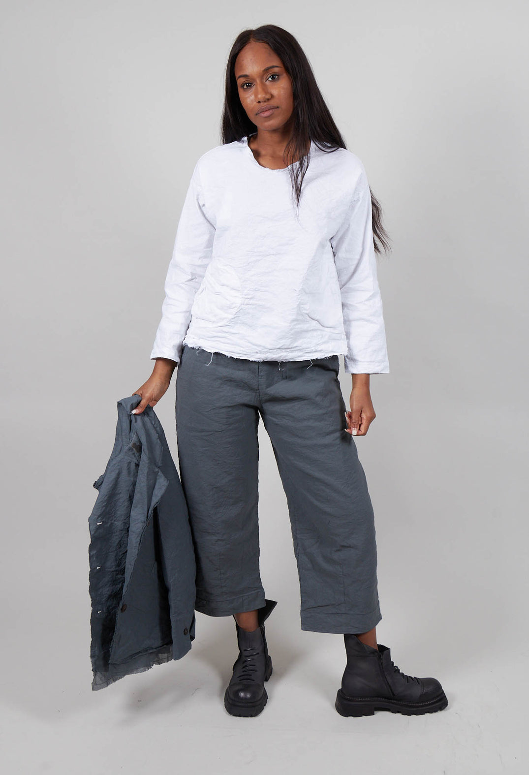 Long Sleeve Top in White