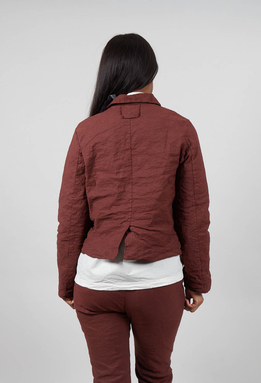 Club Collar Jacket in Amarena