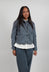 Ruffled Edge Jacket in Asfalto