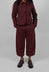 Barrel Leg Trousers in Amarena