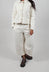 Barrel Leg Trousers in Chalk