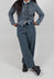 Velvet Wide Leg Trousers in Asfalto