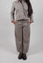 Velvet Wide Leg Trousers in Tortora