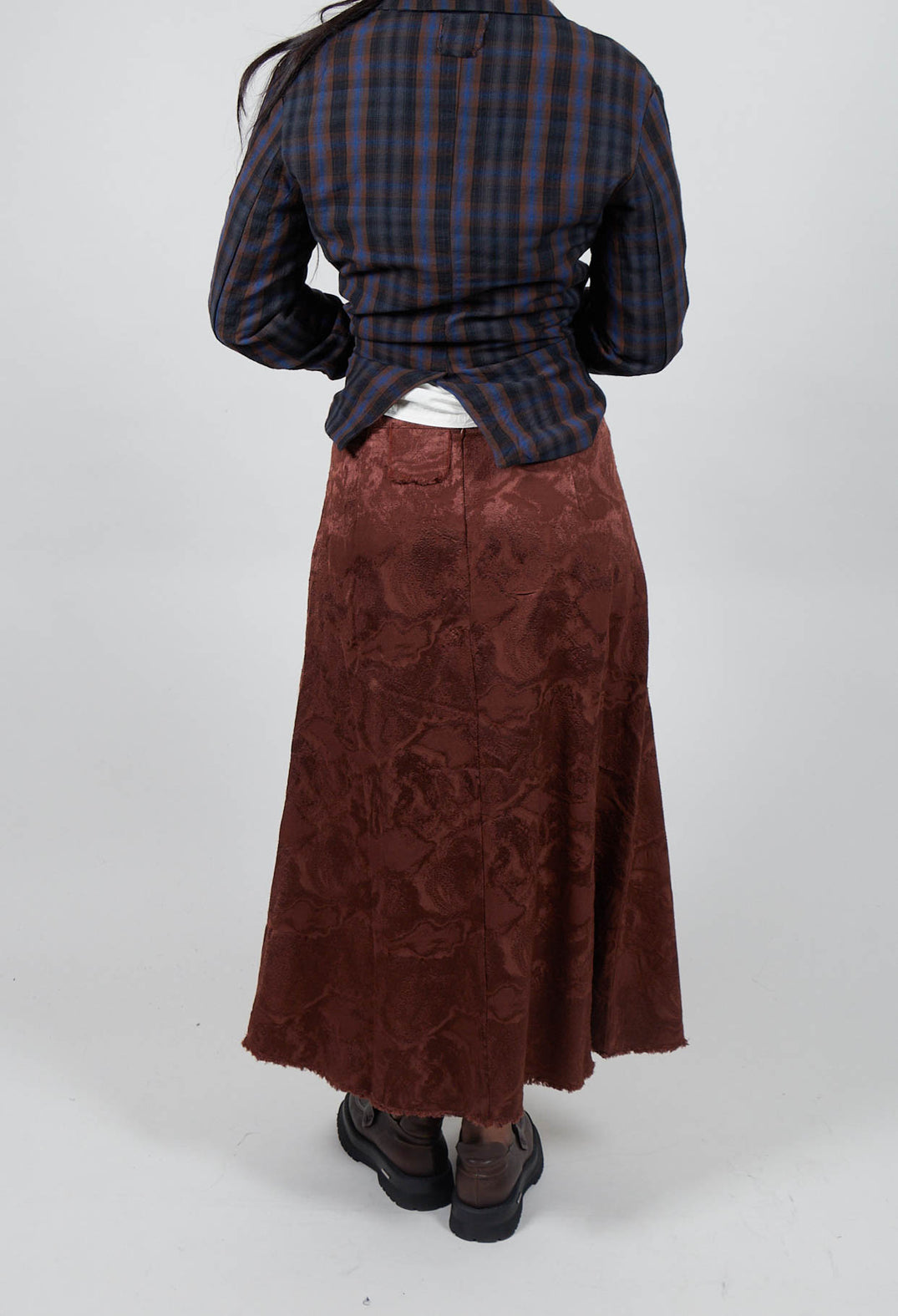 Jacquard Skirt in Amarena