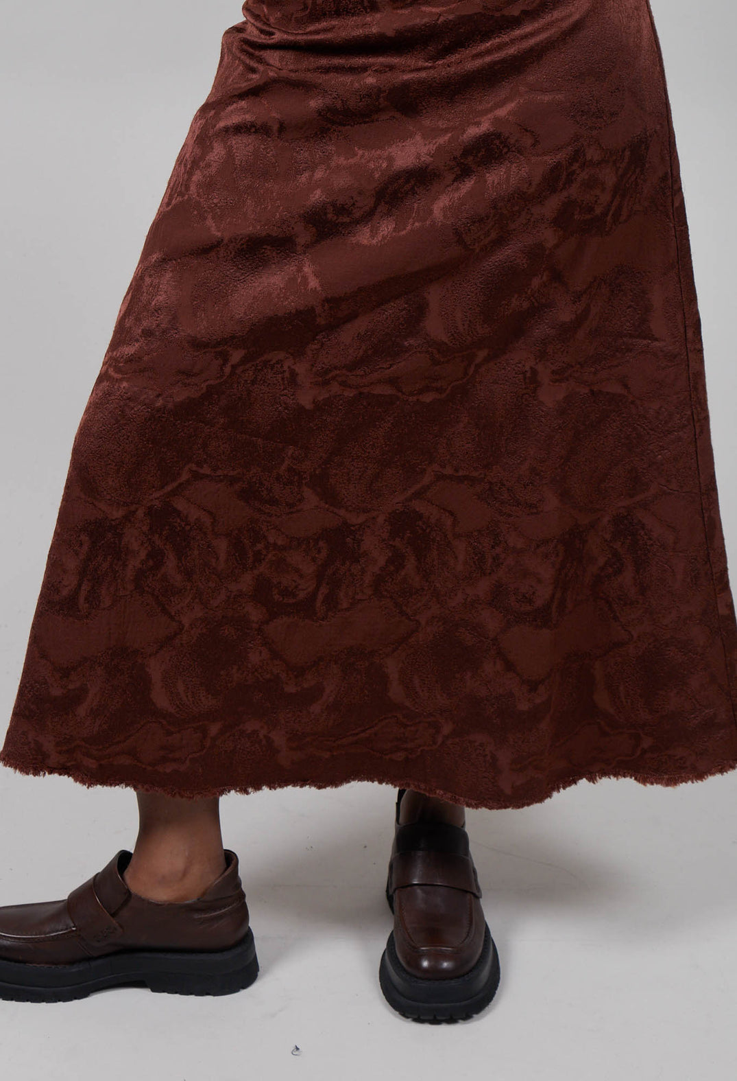 Jacquard Skirt in Amarena