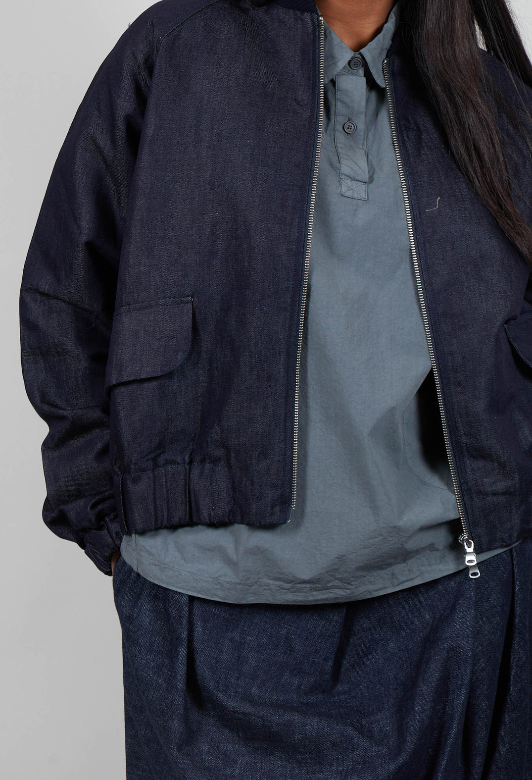 Bomber Jacket in Denim