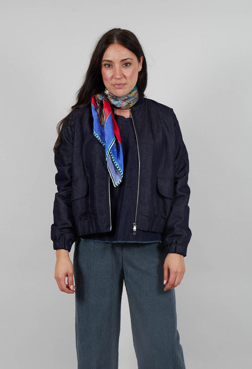 Bomber Jacket in Denim