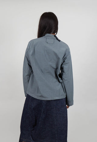 Long Sleeve Polo Shirt in Asfalto