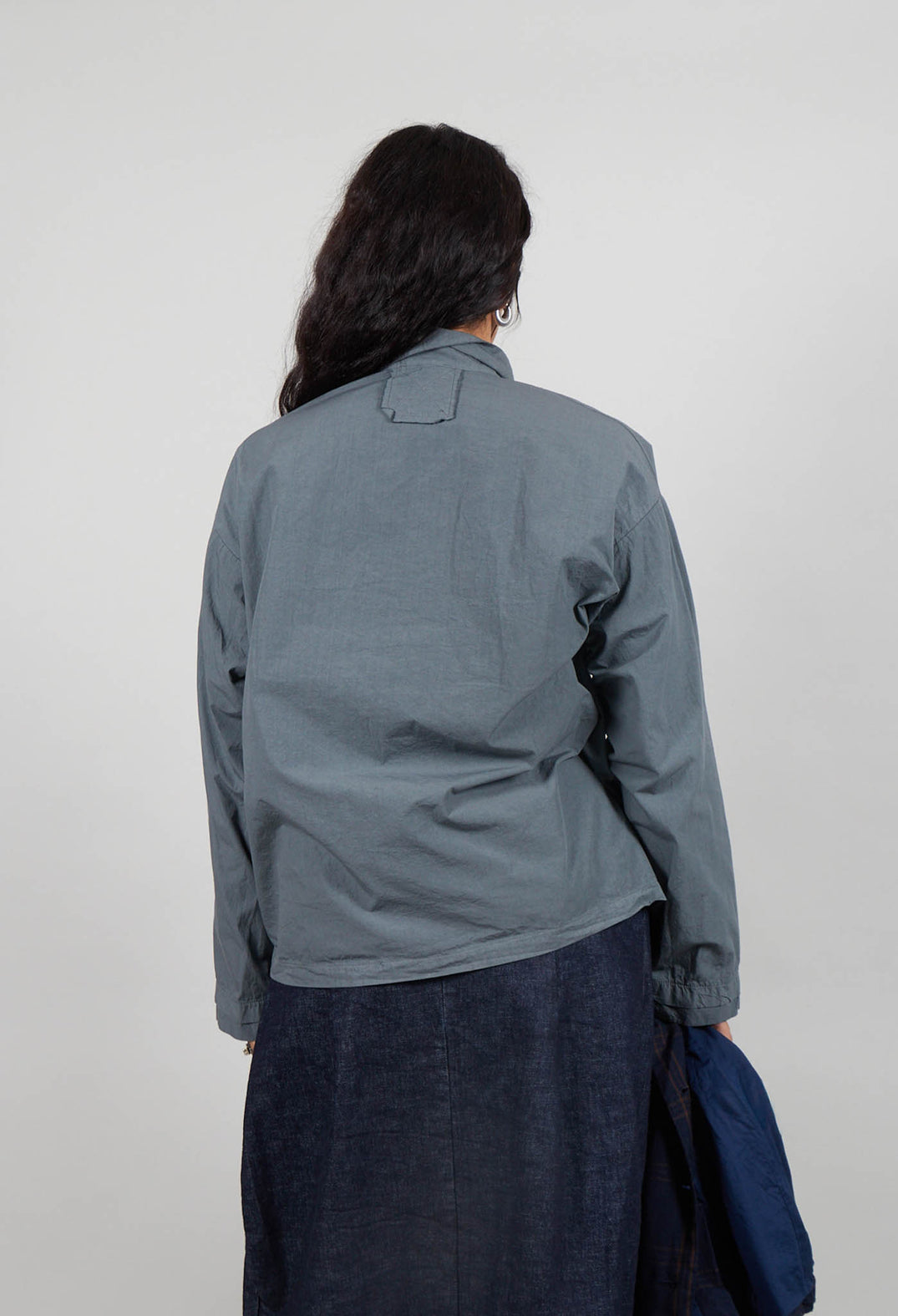 Long Sleeve Polo Shirt in Asfalto