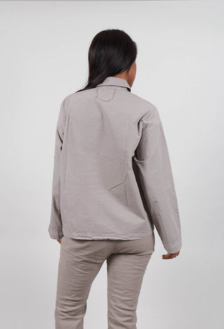 Long Sleeve Polo Shirt in Tortora