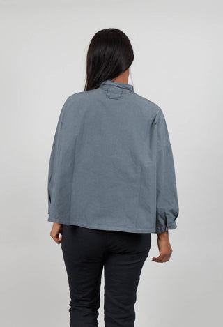 Cropped Shirt in Asfalto