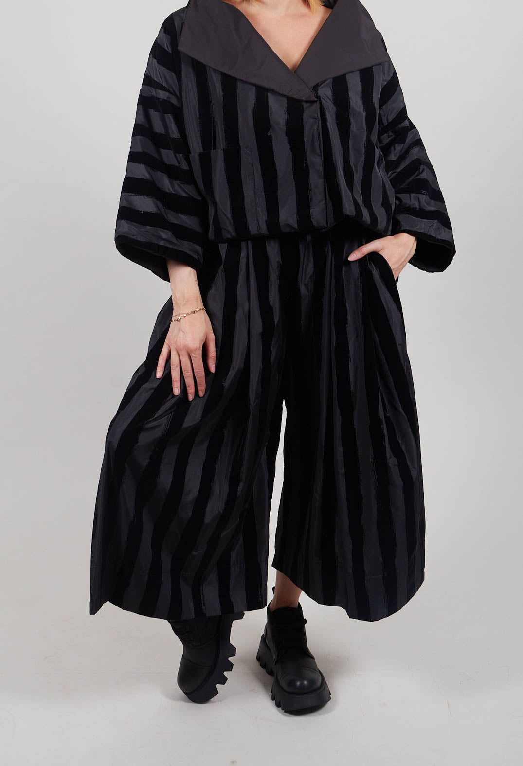 Hawthorn Trousers in Black Stripe