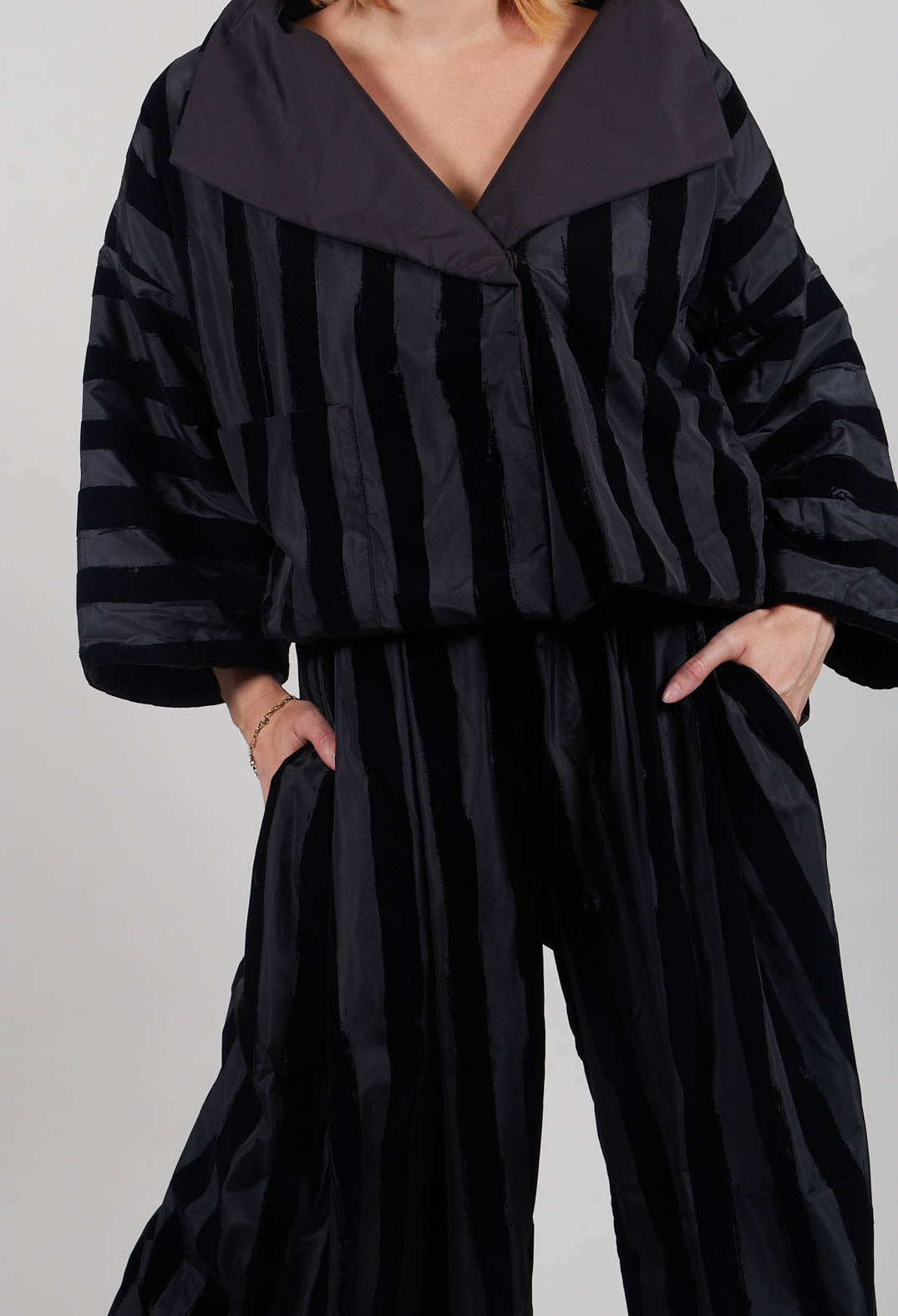 Hawthorn Trousers in Black Stripe