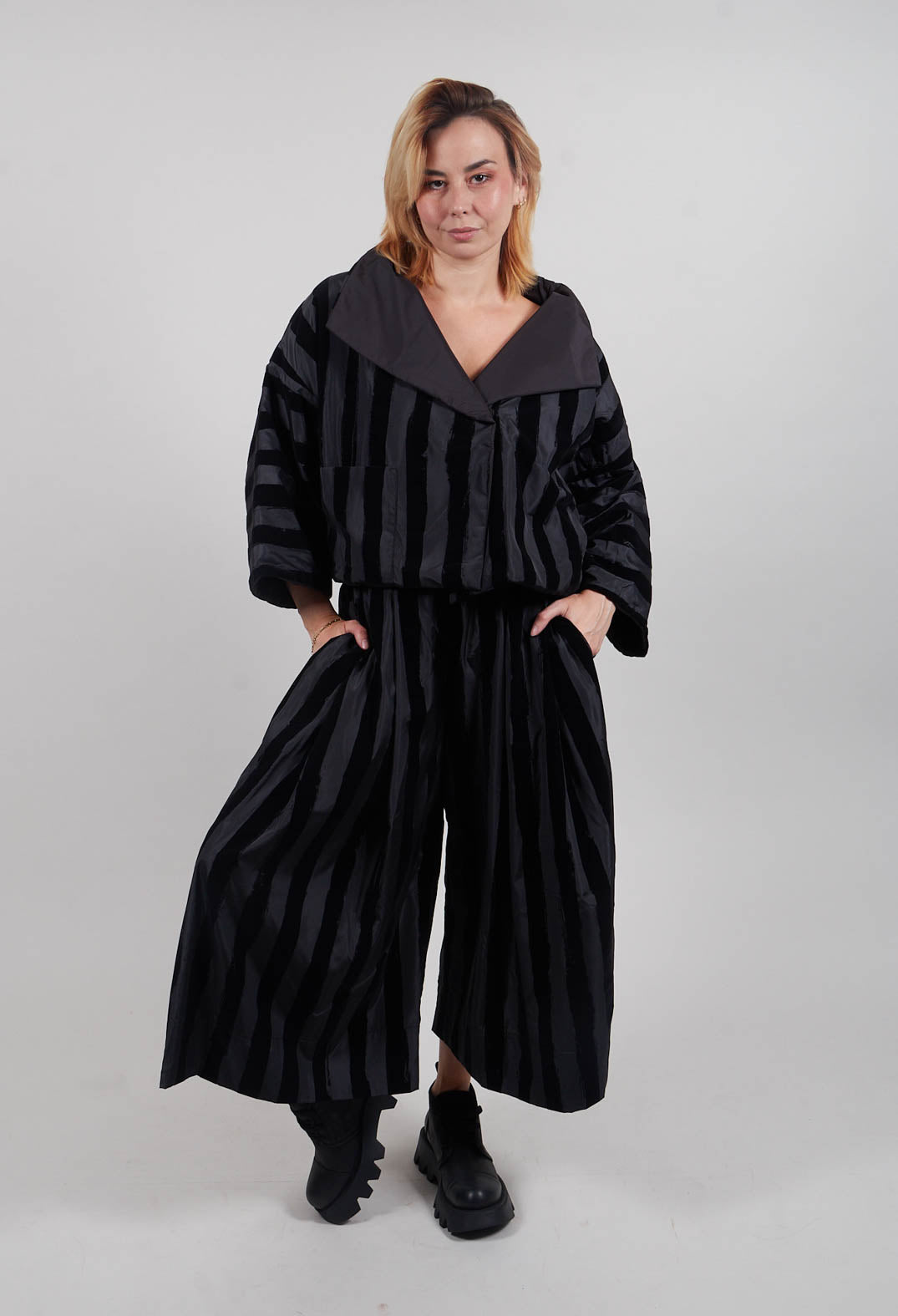Hawthorn Trousers in Black Stripe