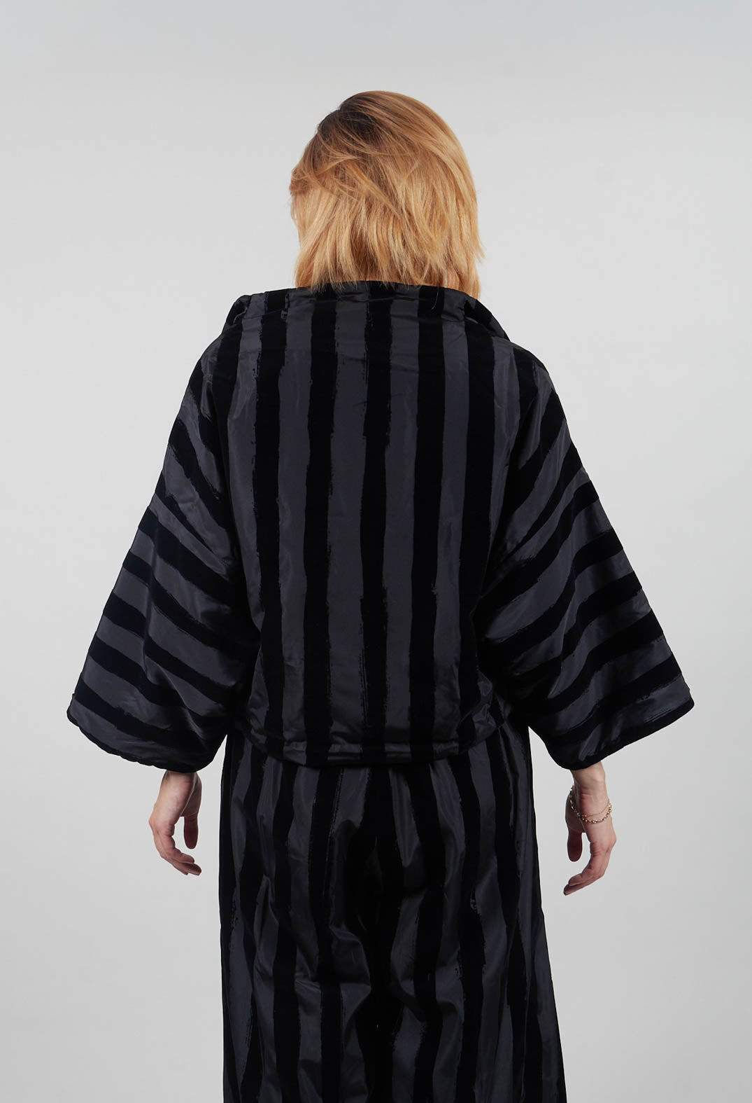 Rosehip Jacket in Black Stripe