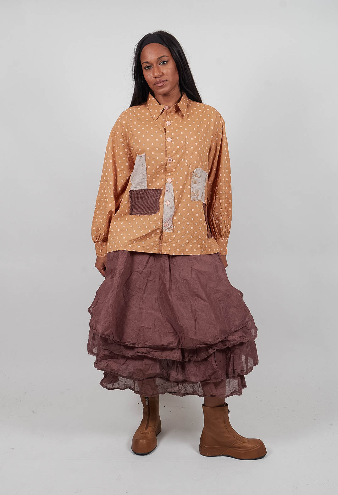 Erita Shirt in Pois Rose