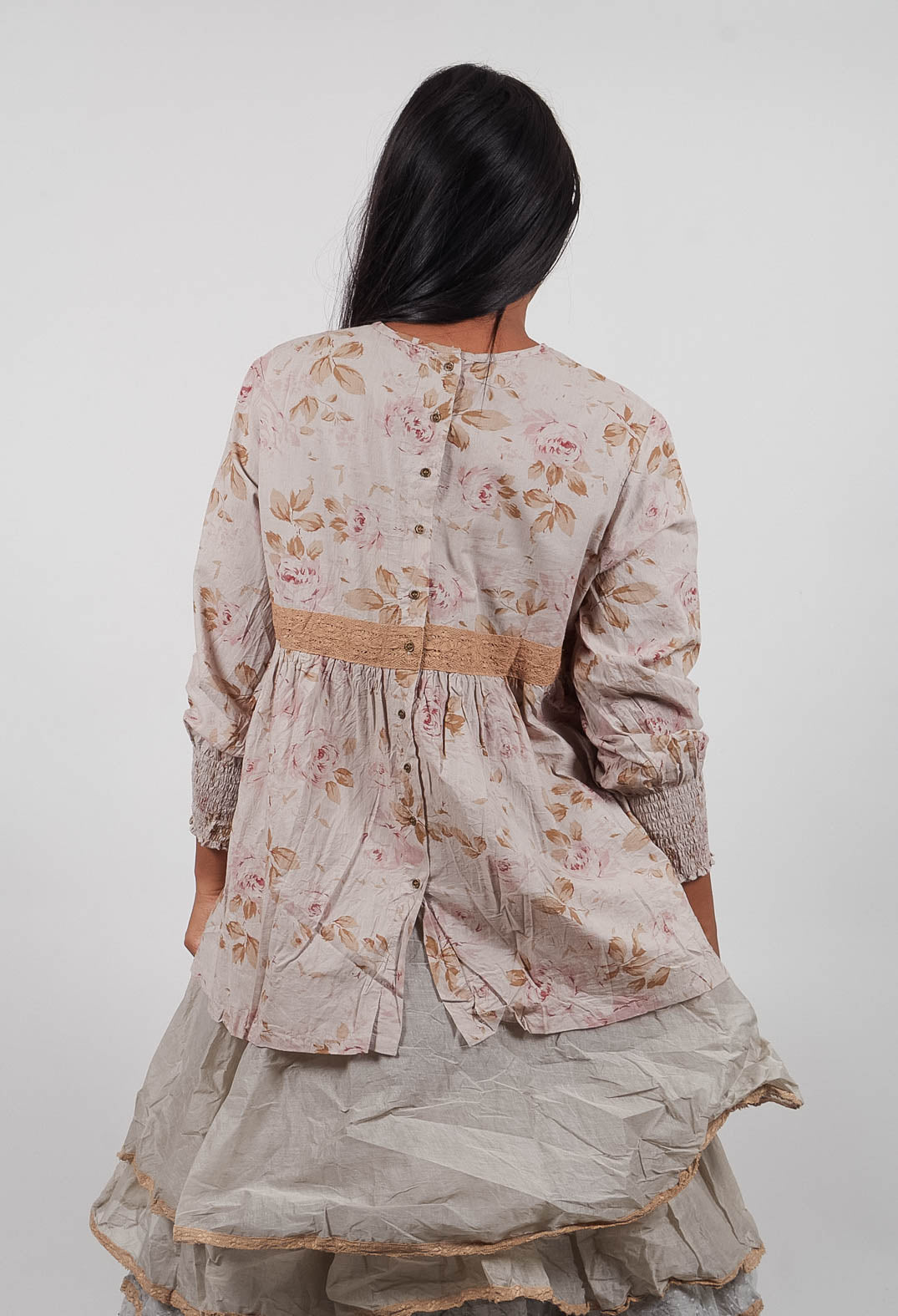 Hina Top in Fleurs Sauge