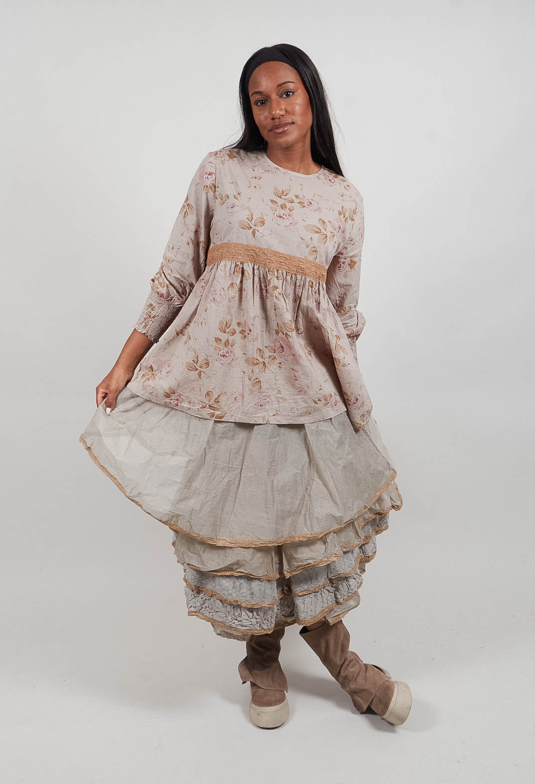 Hina Top in Fleurs Sauge