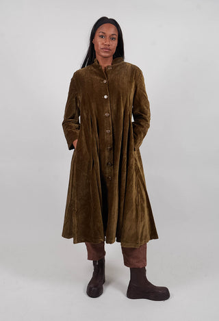 Mae Coat in Velours Ras Foret