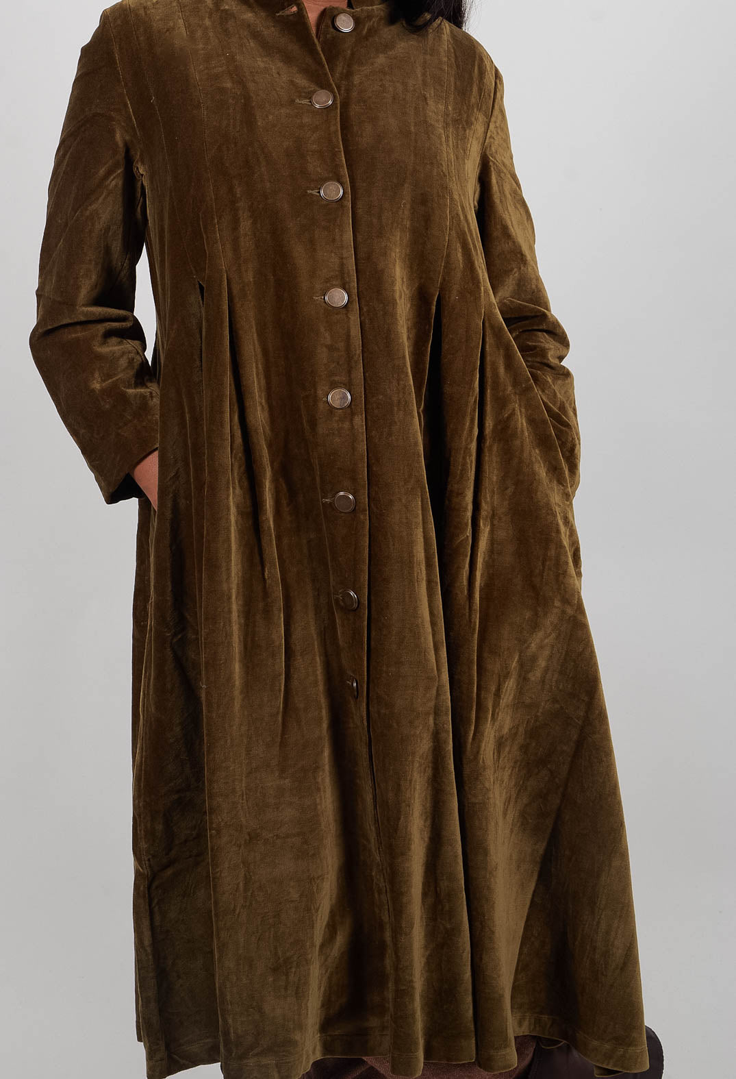 Mae Coat in Velours Ras Foret