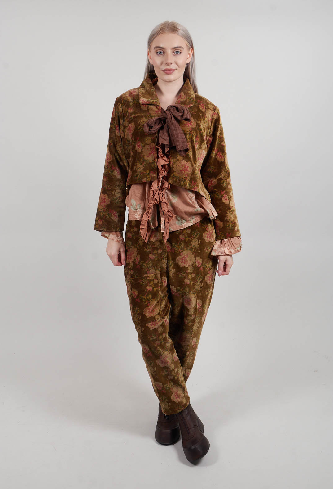 Oeillet Blouse in Voile Fleur Macaron