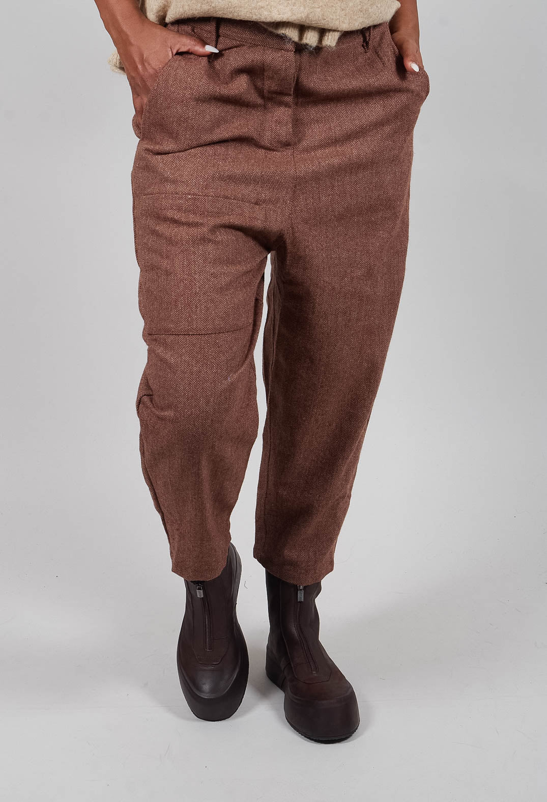 Gaston Trousers in Chevron