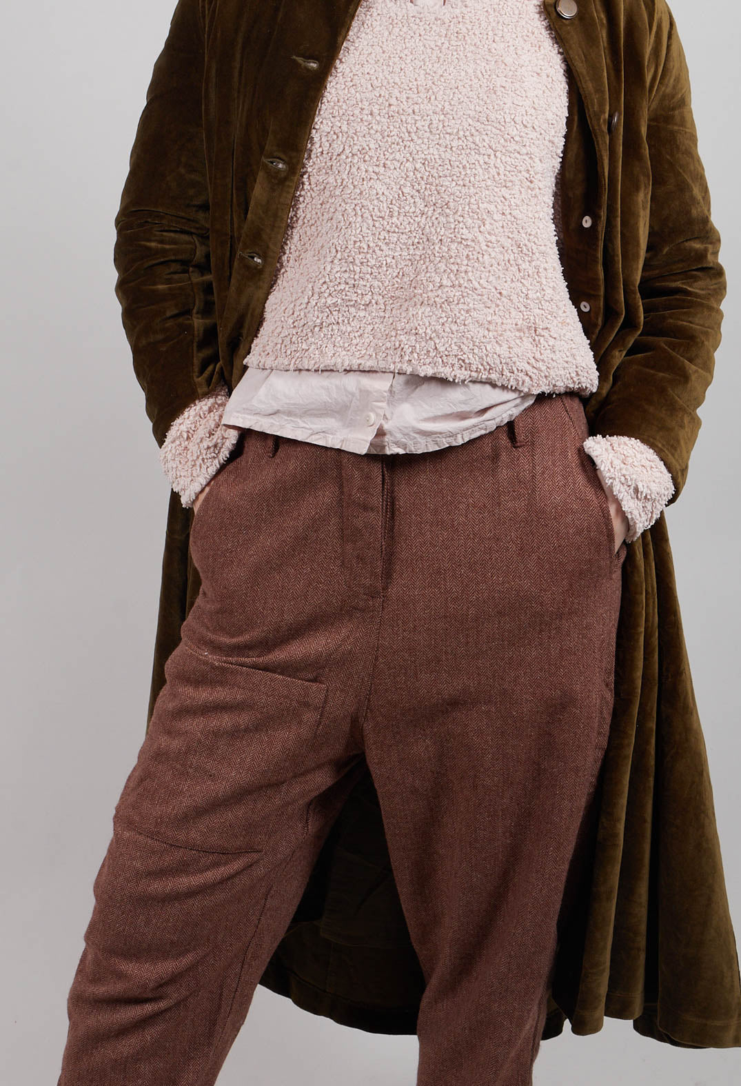 Gaston Trousers in Chevron