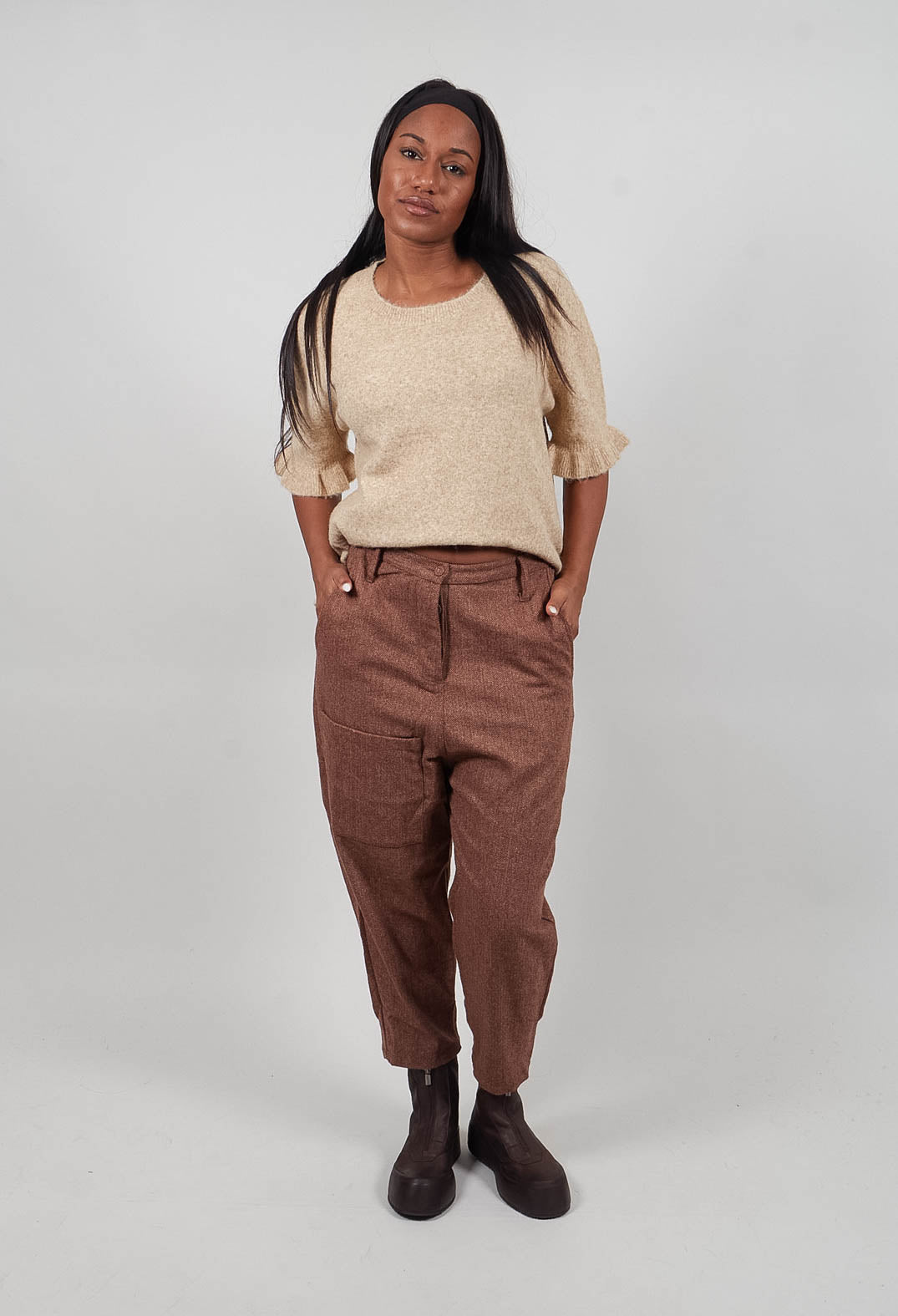Gaston Trousers in Chevron
