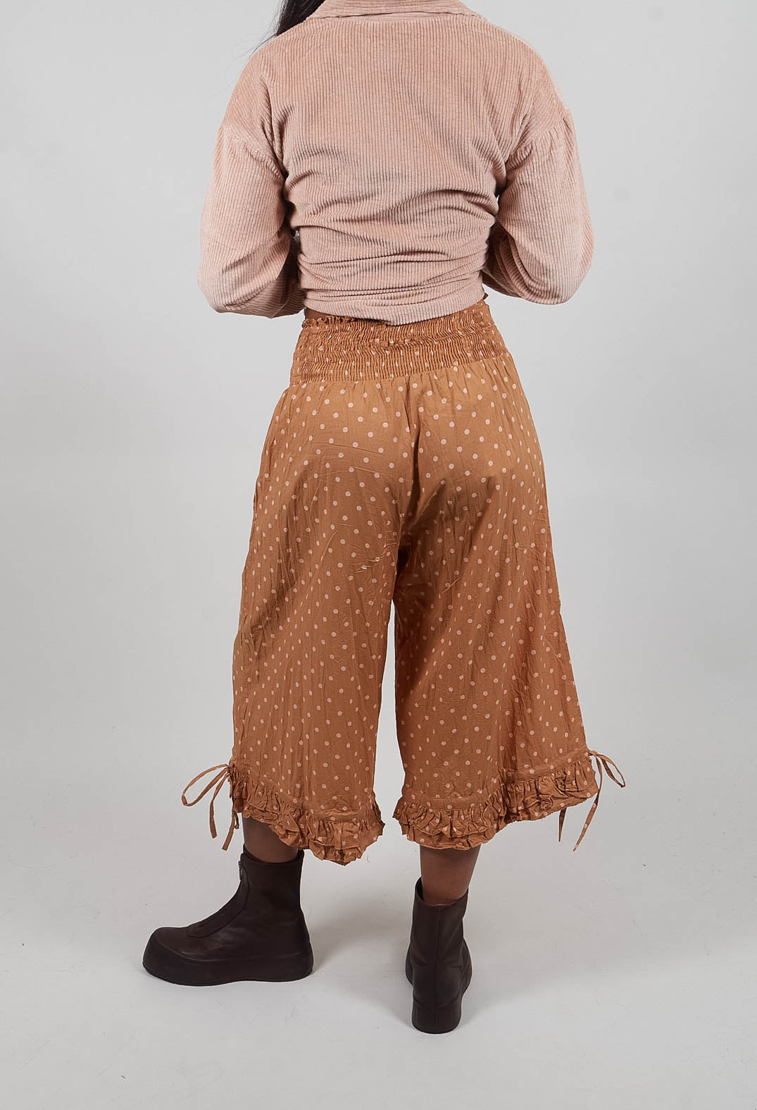 Robert Trousers in Pois Rose
