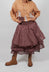 Madeleine Skirt in Organza Aubergine
