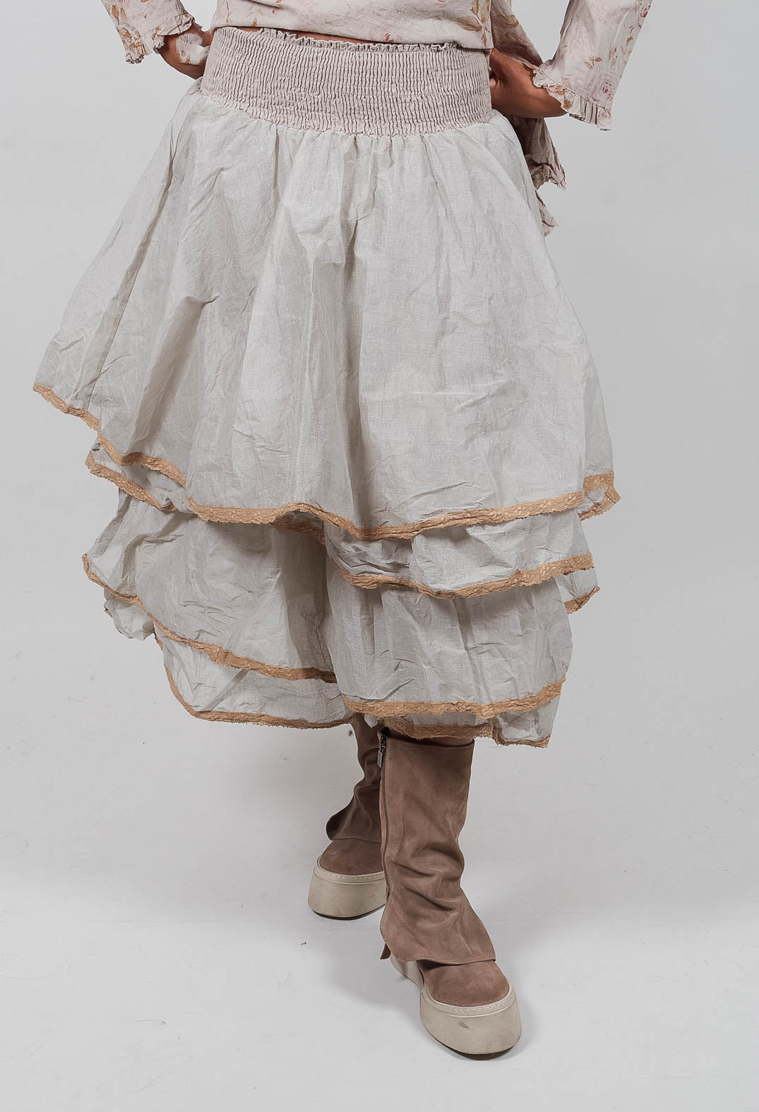 Madeleine Skirt in Organza Sauge