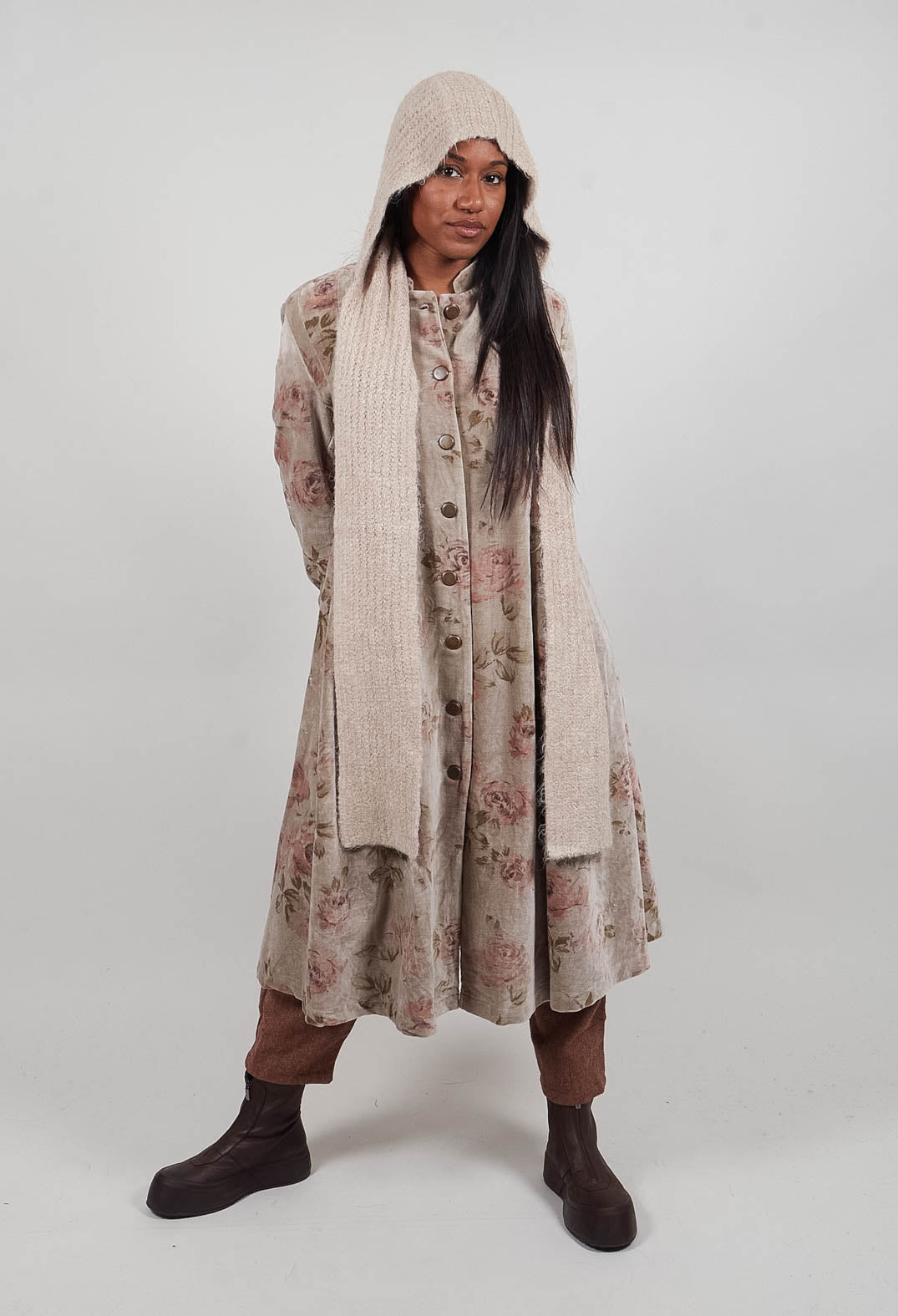 Capuche Scarf in Laine Beige