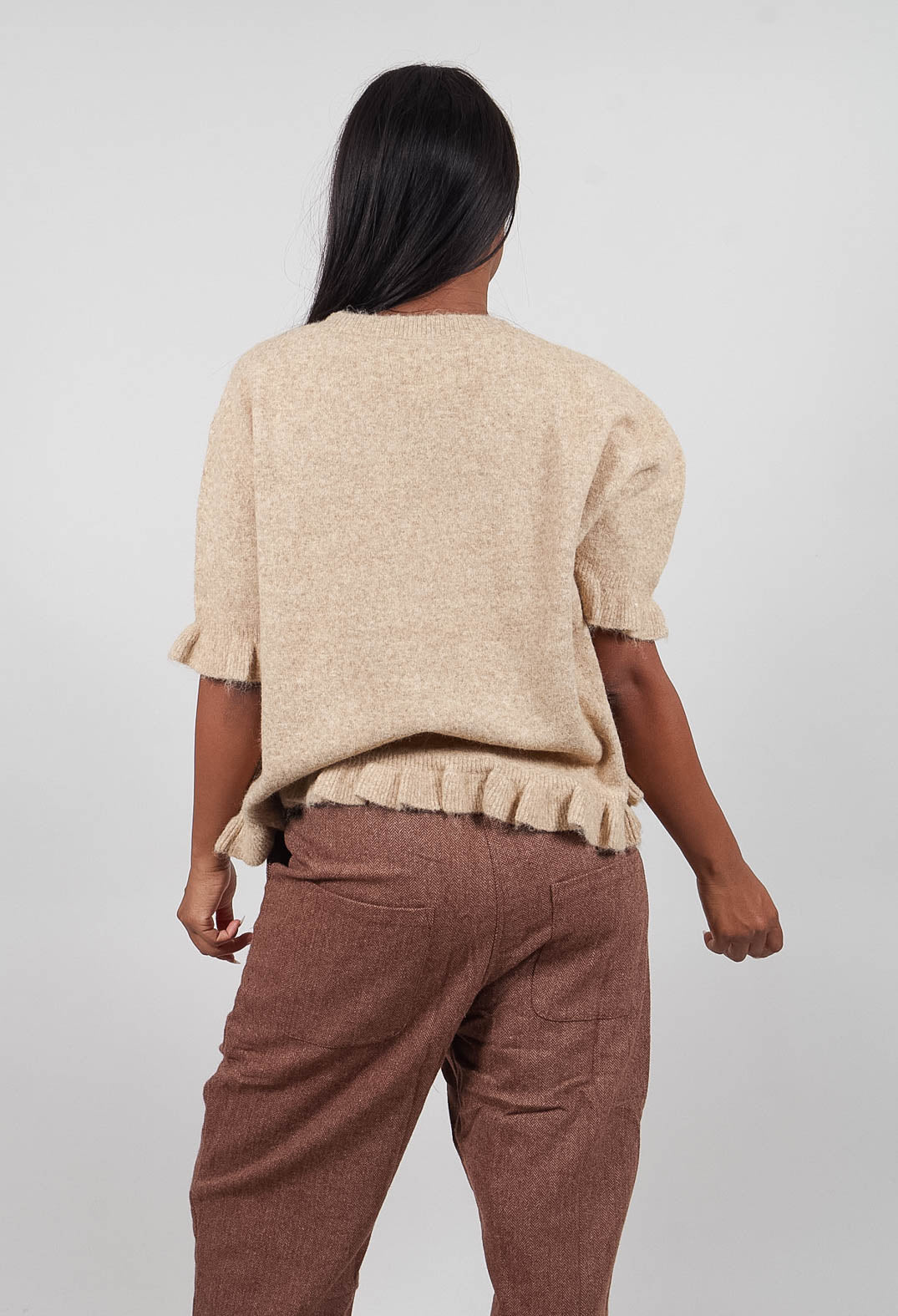 Berthe Pullover in Laine Beige