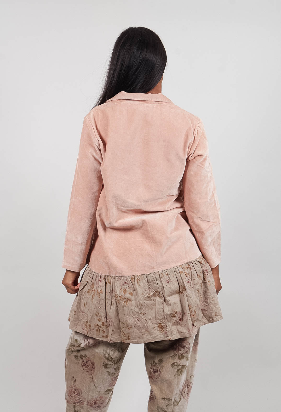 Manoa Jacket in Velours Ras Rose