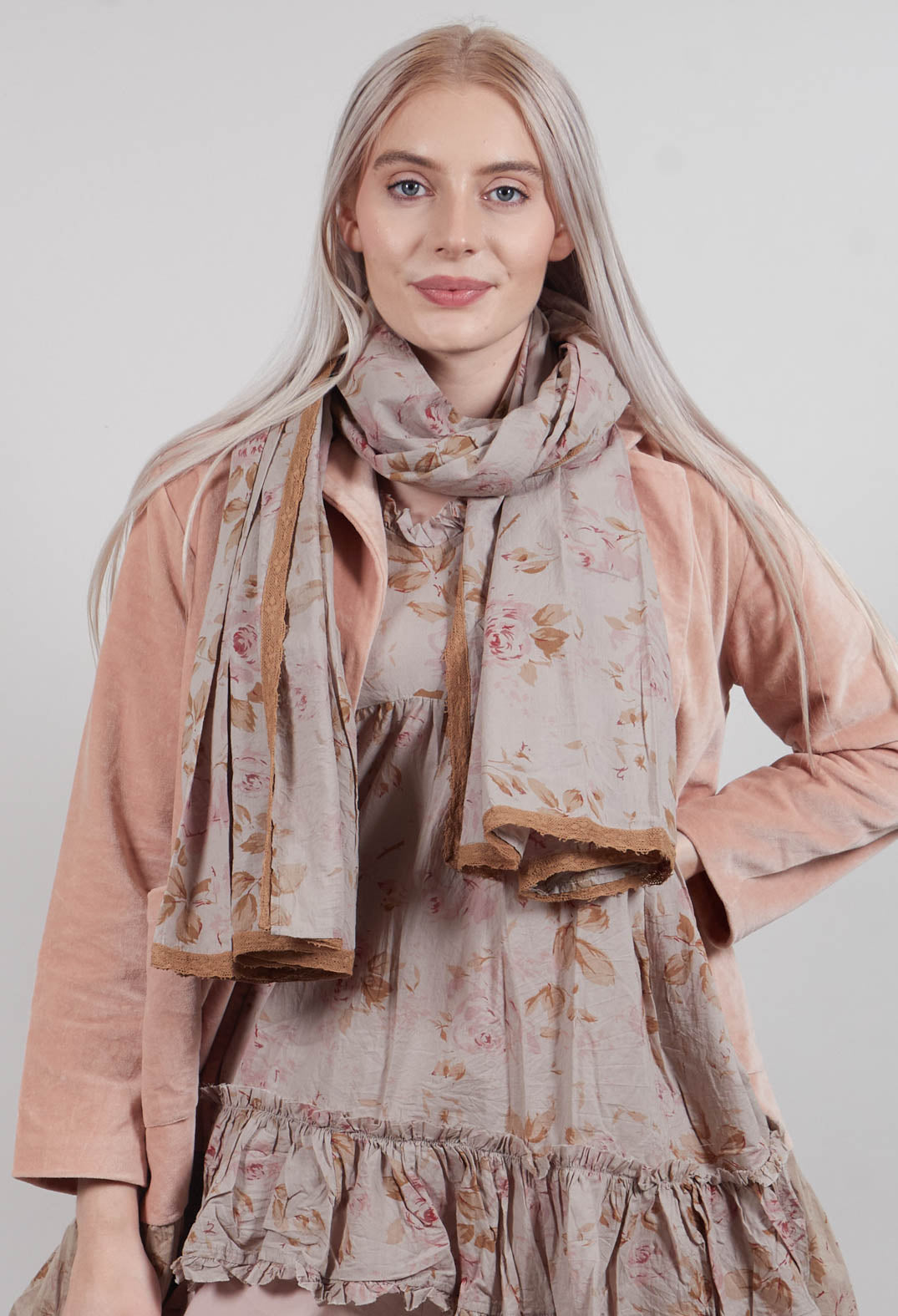 Manoa Jacket in Velours Ras Rose