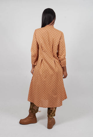 Atea Coat in Pois Rose