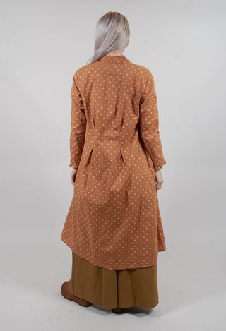 Atea Coat in Pois Rose