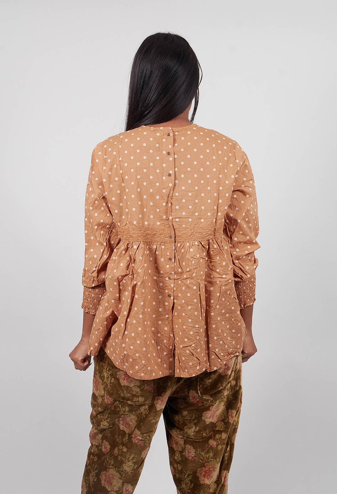Hina Top in Pois Rose