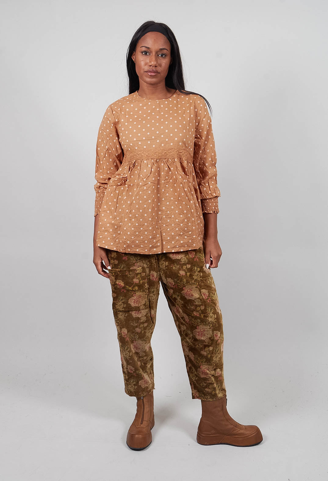 Hina Top in Pois Rose